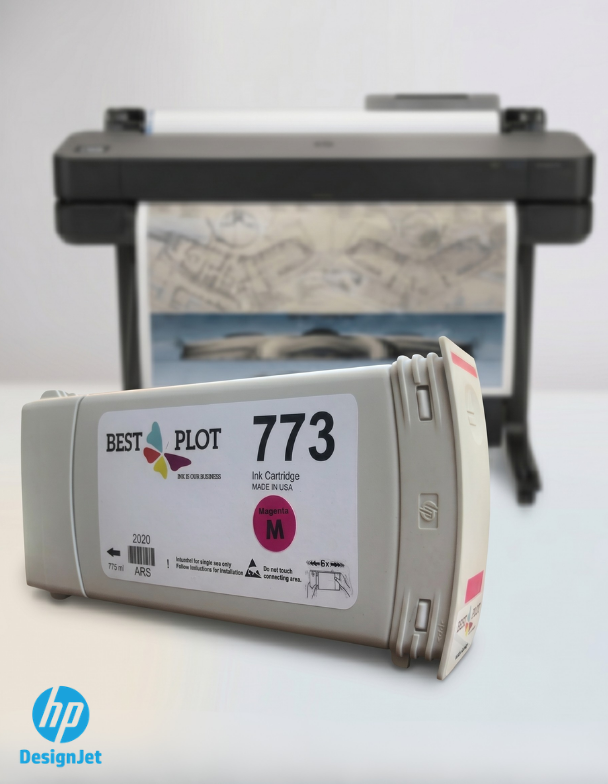 Best Plot HP DesignJet Z6800-Z6600-Z6200 Plotter Uyumlu Muadil Mürekkep 775ml Magenta M